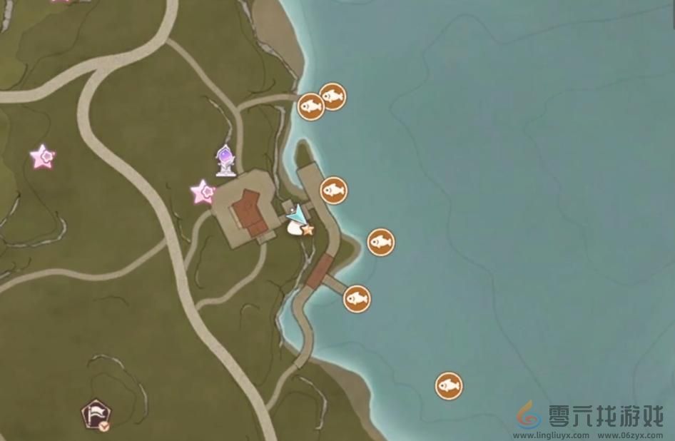 无限暖暖粉色缎带鱼钓鱼方法位置(图2)