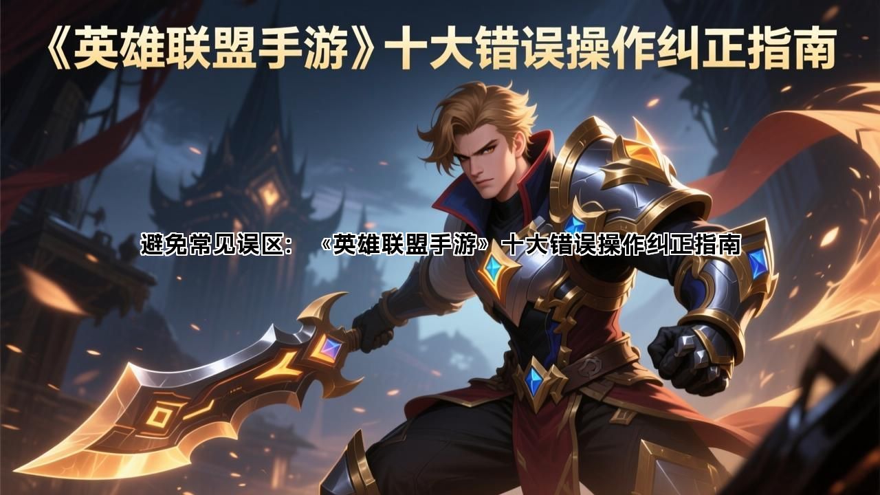 避免常见误区：《英雄联盟手游》十大错误操作纠正指南